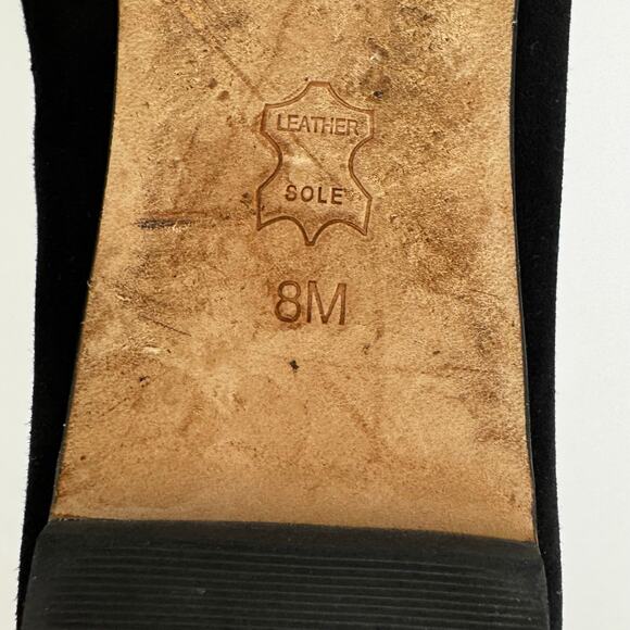 Tory Burch Vanessa Suede Rhinestone Bow Flats Sparkly Crystal Black US 8M - Picture 11 of 13